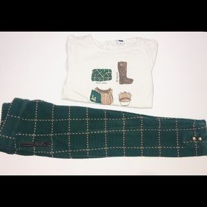 Janie and Jack ‘Countryside Ride’ Outfit Sz 3